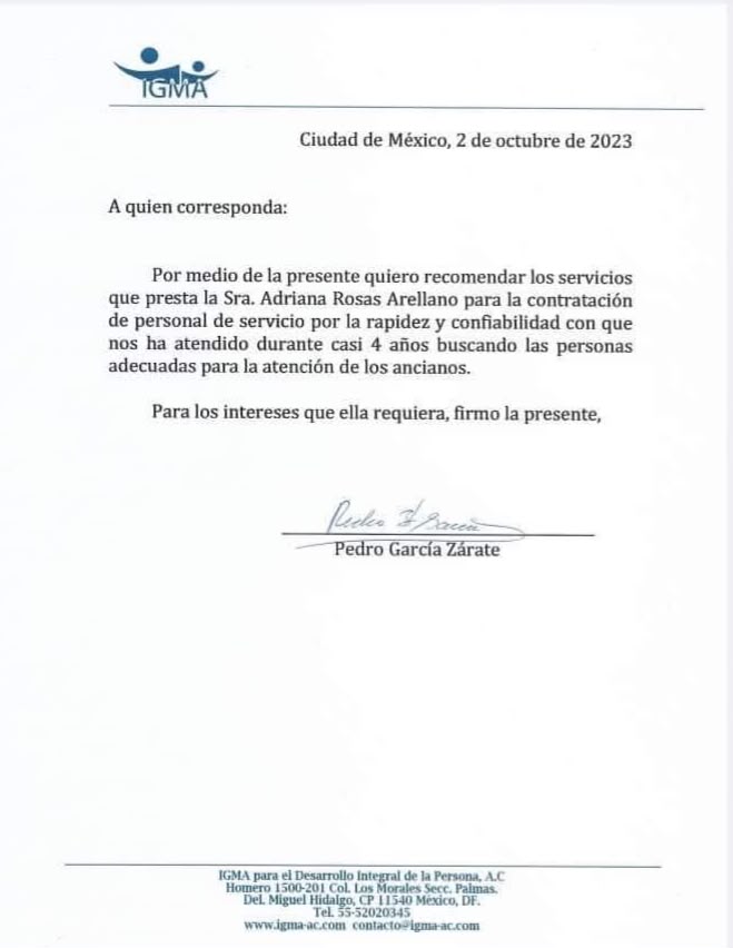 Testimonio Adicional 1